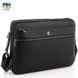 Мужская средняя кожаная черная сумка через плечо мессенджер Royal Bag RB2970051 RB2970051 фото 1