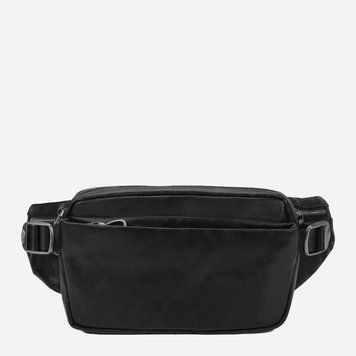 Мужская поясная сумка кожаная Tiding Bag R1001A Черная R1001A фото