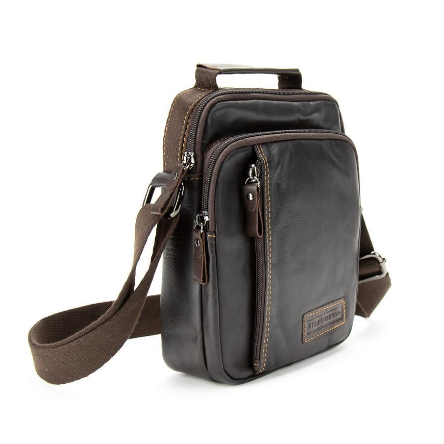 Месенджер шкіряний на кілька відділень Ruff Ryder RR-9107-1DB RR-9107-1DB фото