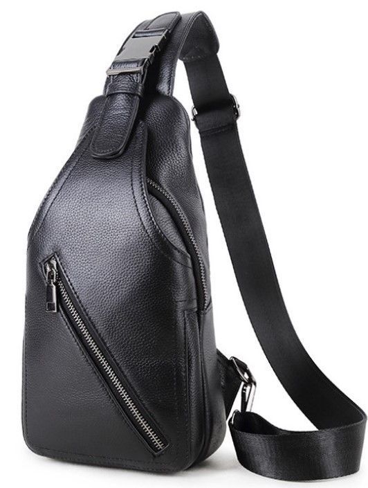 Сумка на грудь мужская кожаная Tiding Bag A25F-1912A A25F-1912A фото