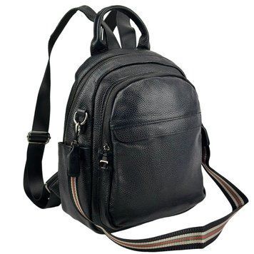Женский кожаный черный рюкзак Olivia Leather F-FL-NWBP27-8061A F-FL-NWBP27-8061A фото
