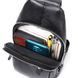 Чоловіча сумка через плече слінг, шкіряна Tiding Bag A25F-6601A Чорна A25F-6601A фото 8
