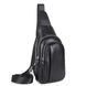 Чоловіча сумка через плече слінг, шкіряна Tiding Bag A25F-6601A Чорна A25F-6601A фото 1