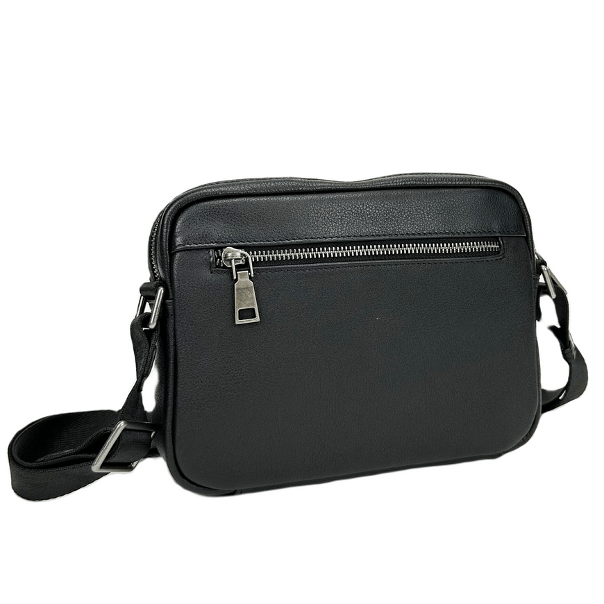 Мужская сумка кожаная через плечо мессенджер Tiding Bag S-JMD10-382A Черная S-JMD10-382A фото