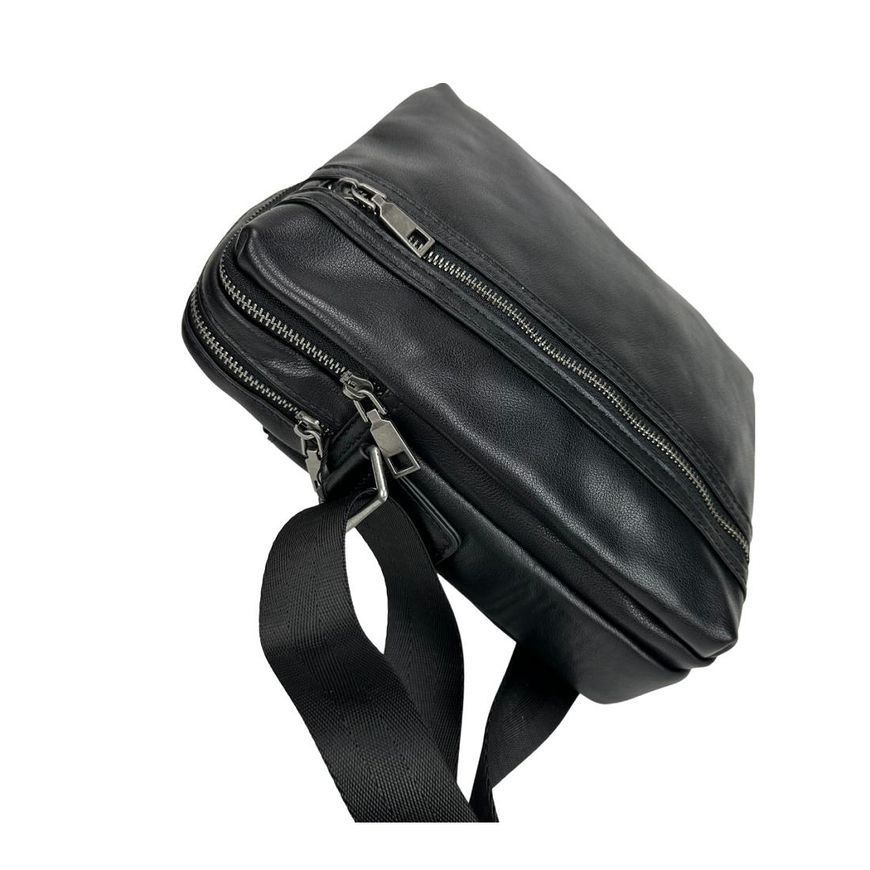 Мужской средний черный мессенджер Tiding Bag S-JMD10-8153A S-JMD10-8153A фото