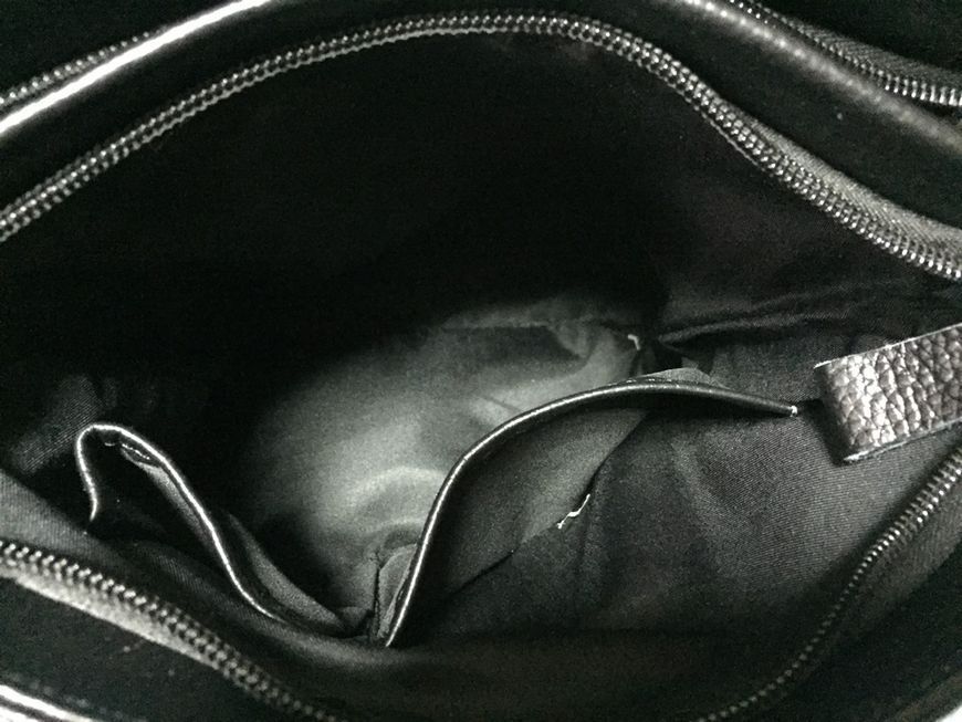 Чоловіча шкіряна сумка через плече, месенджер Tiding Bag A25F-8871A Чорна A25F-8871A фото