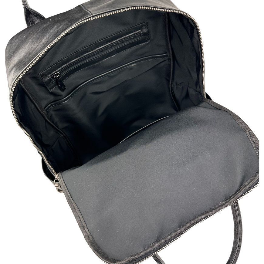 Чоловічий шкіряний рюкзак чорний Tiding Bag 8046A 8046A фото
