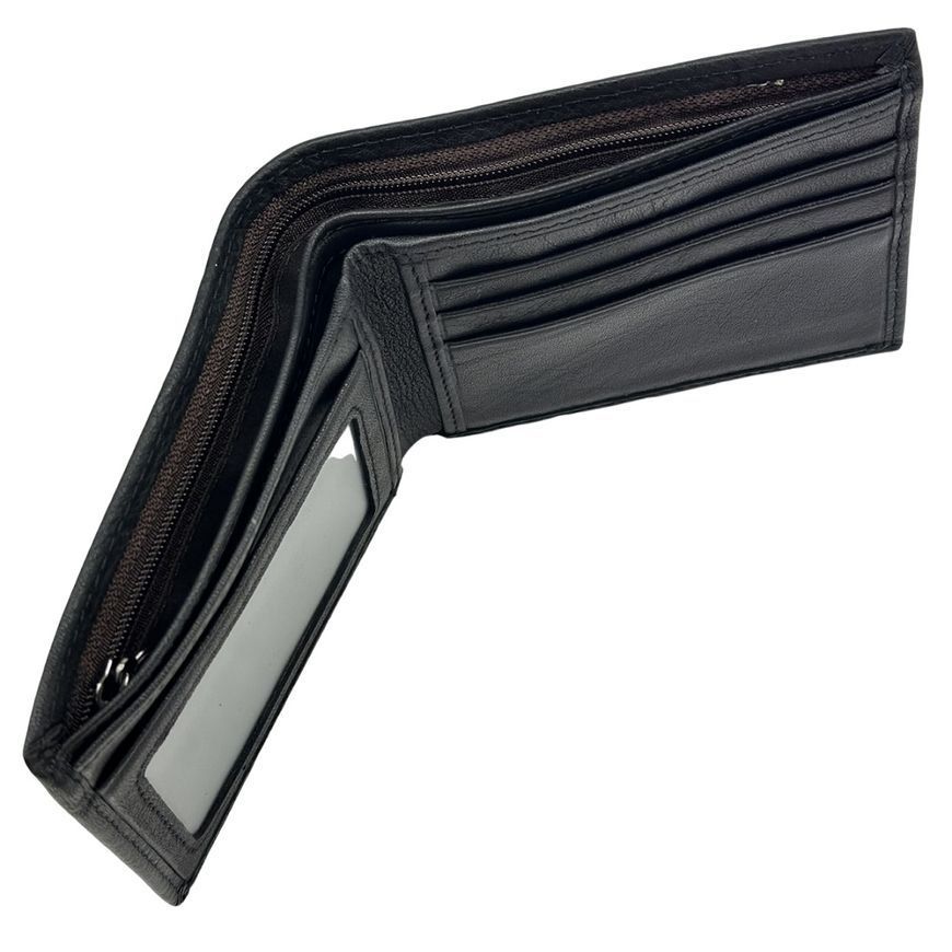 Классическое черное кожаное портмоне Tiding Bag M39-1023-3A M39-1023-3A фото