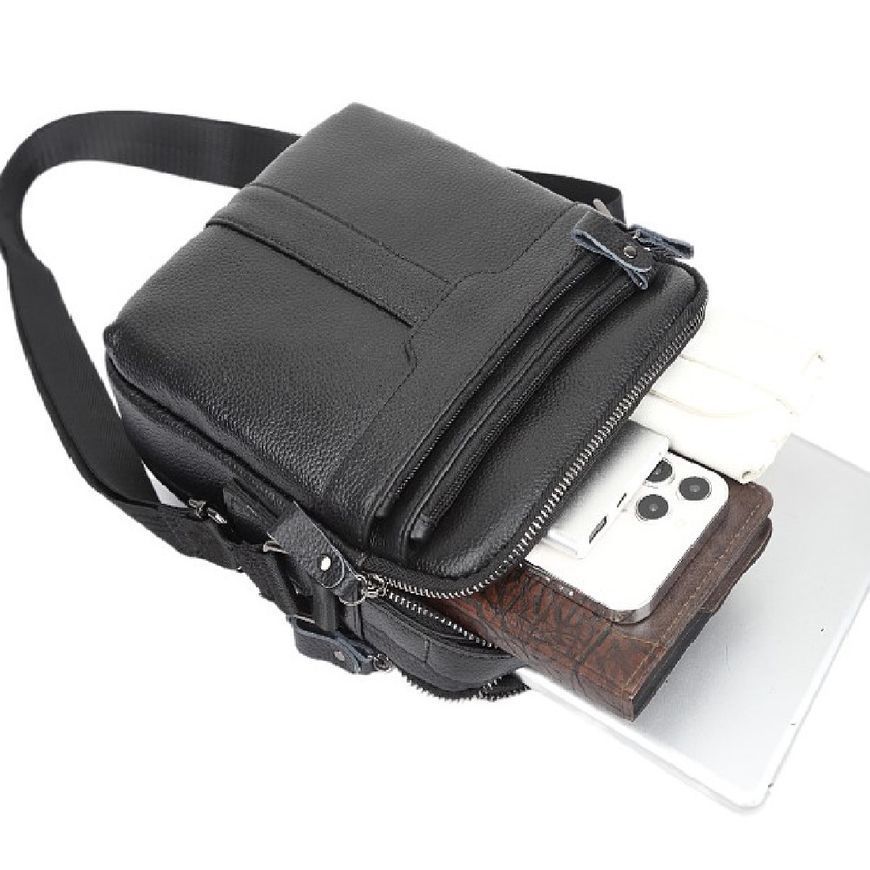 Кожаный мессенджер на два отдела Tiding Bag FL-A25F-2218A FL-A25F-2218A фото