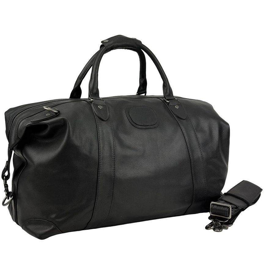 Дорожня сумка велика чоловіча з натуральної шкіри Tiding Bag 2090A Чорна 2090A фото
