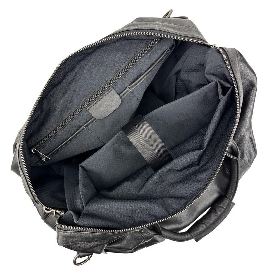 Дорожня сумка велика чоловіча з натуральної шкіри Tiding Bag 2090A Чорна 2090A фото