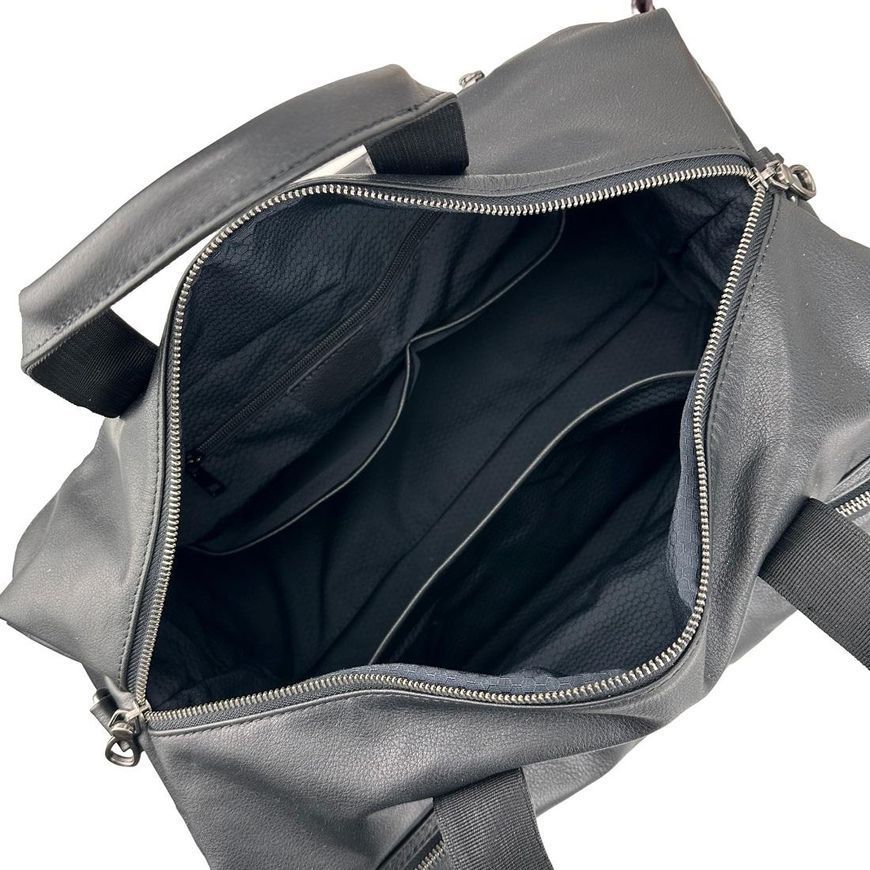 Дорожная сумка мужская из натуральной кожи Tiding Bag 2081A Черная 2081A фото