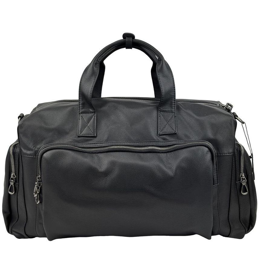 Дорожная сумка мужская из натуральной кожи Tiding Bag 2081A Черная 2081A фото