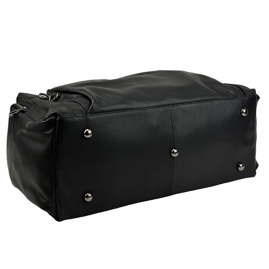 Дорожная сумка мужская из натуральной кожи Tiding Bag 2081A Черная 2081A фото