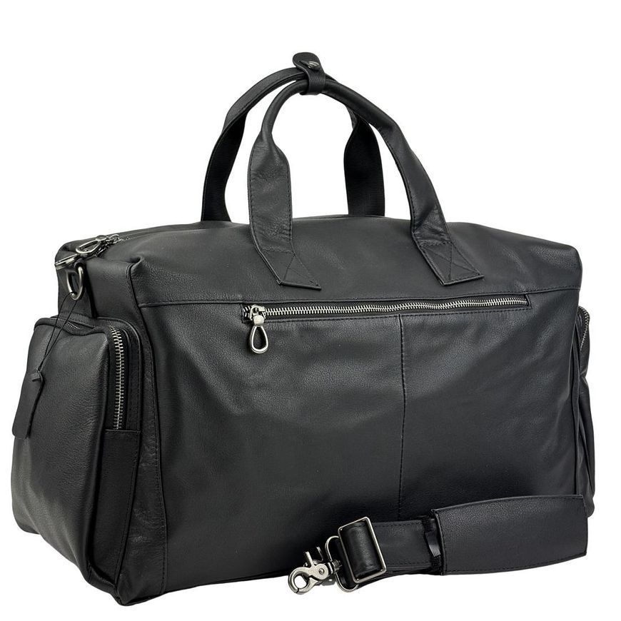 Дорожная сумка мужская из натуральной кожи Tiding Bag 2081A Черная 2081A фото