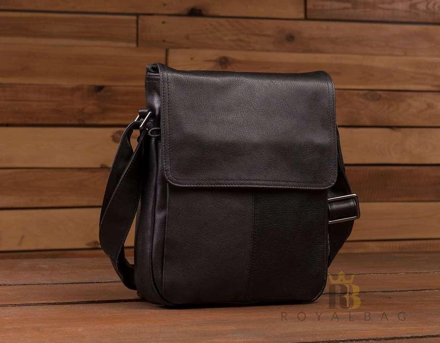 Наплечная мужская сумка с кожаным ремнем TIDING BAG 9805A 9805A фото