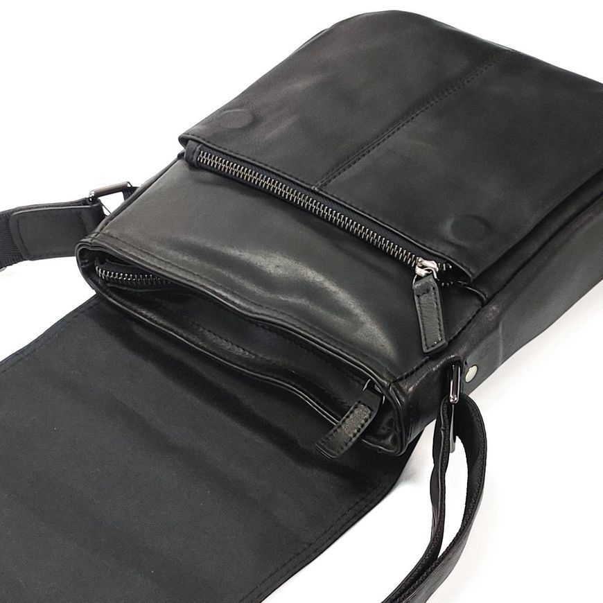 Наплечная мужская сумка с кожаным ремнем TIDING BAG 9805A 9805A фото