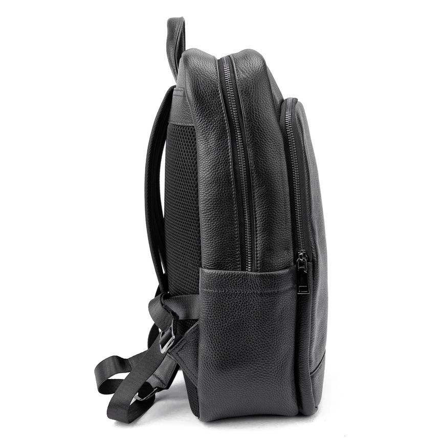 Шкіряний чорний рюкзак Tiding Bag A25F-8528-3A A25F-8528-3A фото